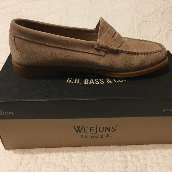 Bass Ladies Whitney Weejun II Penny Suede loafers in Earth color - Size 8M - New - Picture 6 of 10